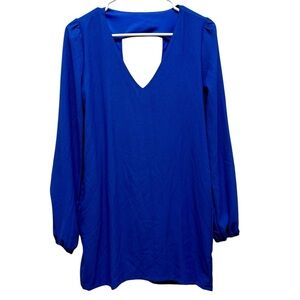 2/$30 W by Wenjie - Royal Blue Long Sleeve Mini Dress | Size S